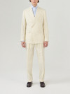 Cream Double Breasted Suit