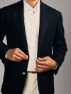 Navy Tweed Blazer