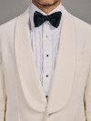 Ecru Velvet Dinner Jacket