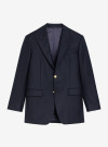 Heavy Navy Wool Blazer