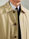 Car Coat Cotton Beige