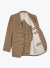 Marron Vert Linen Check Jacket