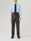 Shirt End on End Plain Blue