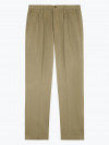 Olive Chino with Pleats