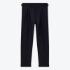 Navy Double Breasted Dress Pants