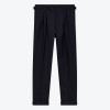 Navy Double Breasted Dress Pants