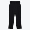 Grain de poudre black tuxedo pants