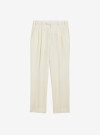 Cream Wool Pants