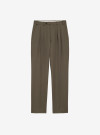 Wool Olive Pants