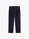 Navy Wool Traveller Trousers