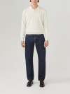 Off-white cashmere cotton polo shirt