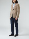 Glencheck Jacket Brown Wool-Linen