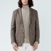 Glencheck Brown Wool-Alpaca Jacket