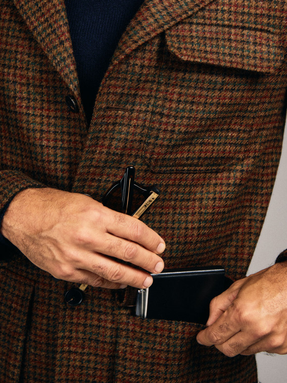 Brown Gun Club Tweed Safari Jacket