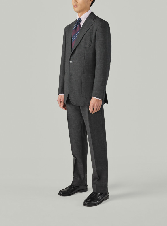 Unconstructed Grey Fresco Suit