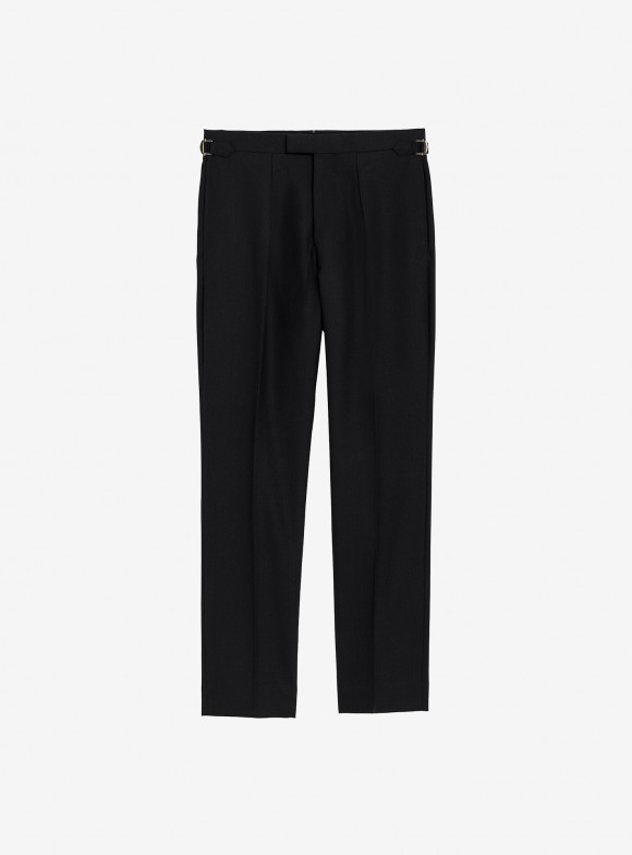 Black Fresco Trousers