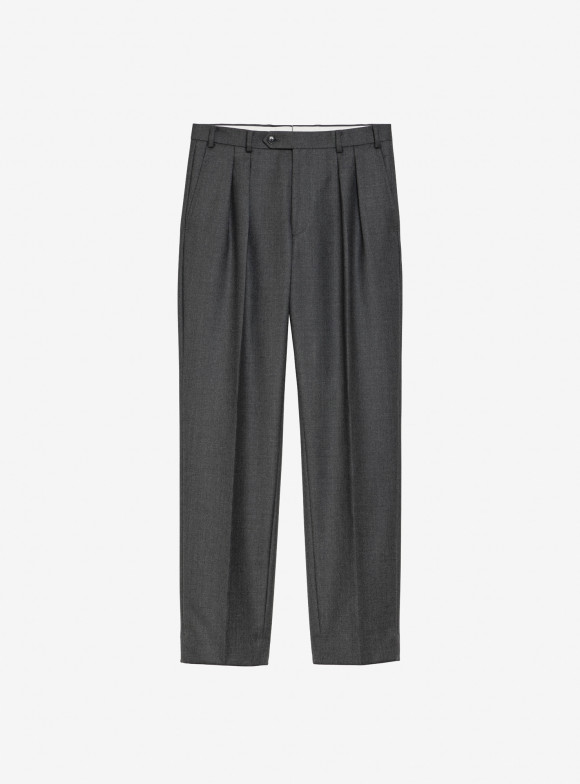 Grey Heavy Wool Pants
