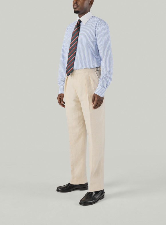 Beige Linen Trousers