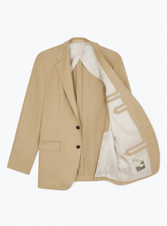 Beige Linen Jacket