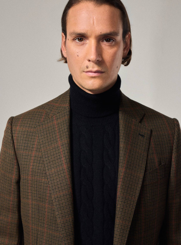 Brown & Red Gun Club Check Tweed Jacket