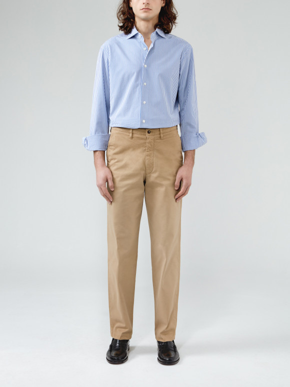 Shirt Seersucker Stripes Blue