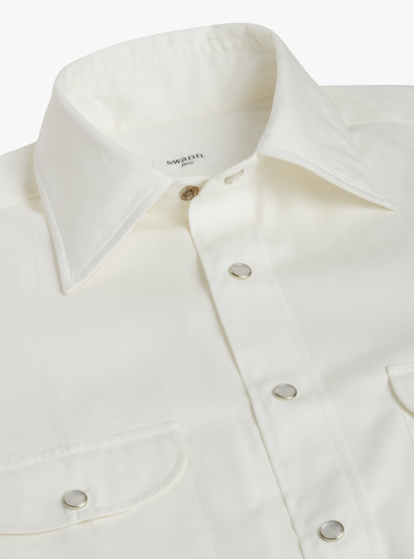 Shirt Denim Plain White