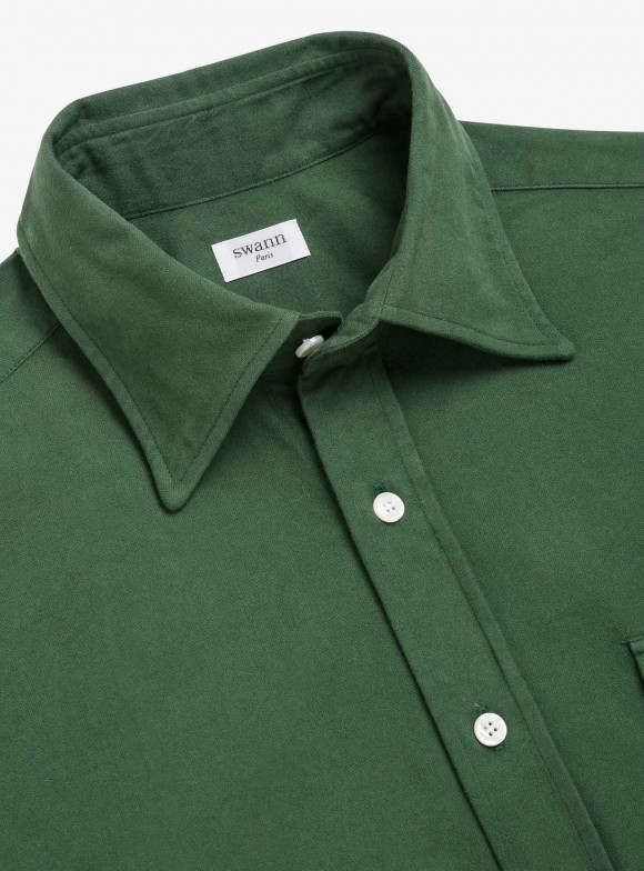 Shirt Flannel Plain Green
