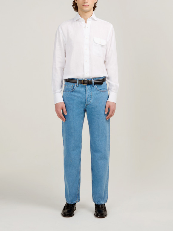 Shirt Linen Plain White