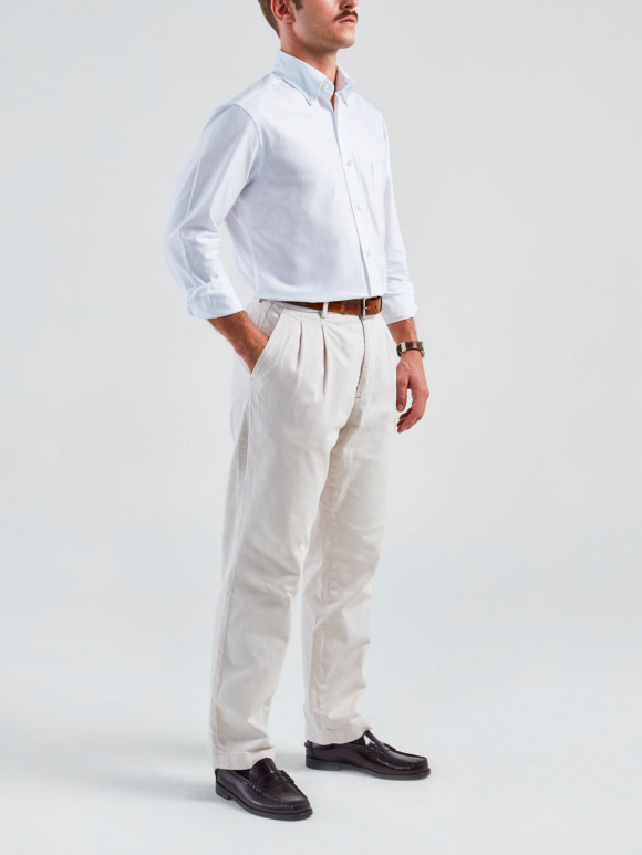 Plain White Oxford Shirt