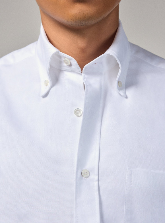Plain White Oxford Shirt