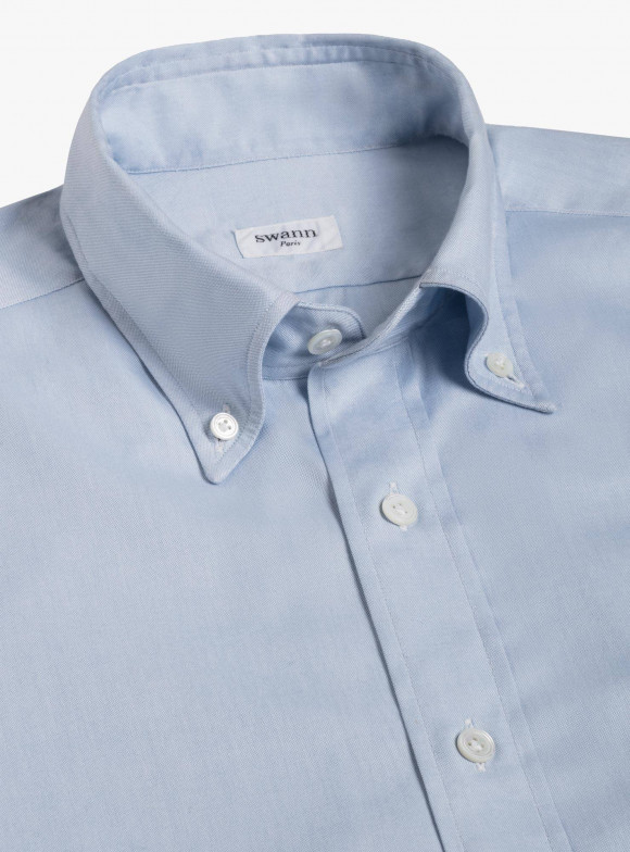Plain Blue Oxford Shirt
