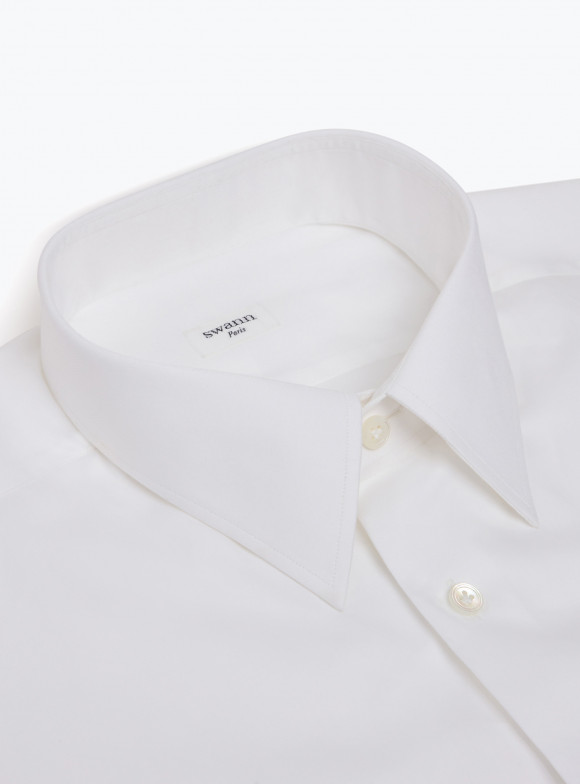 Shirt Poplin Plain White