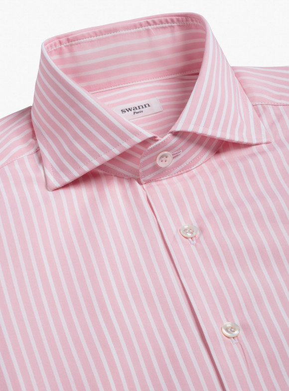 Shirt Poplin Stripes Pink