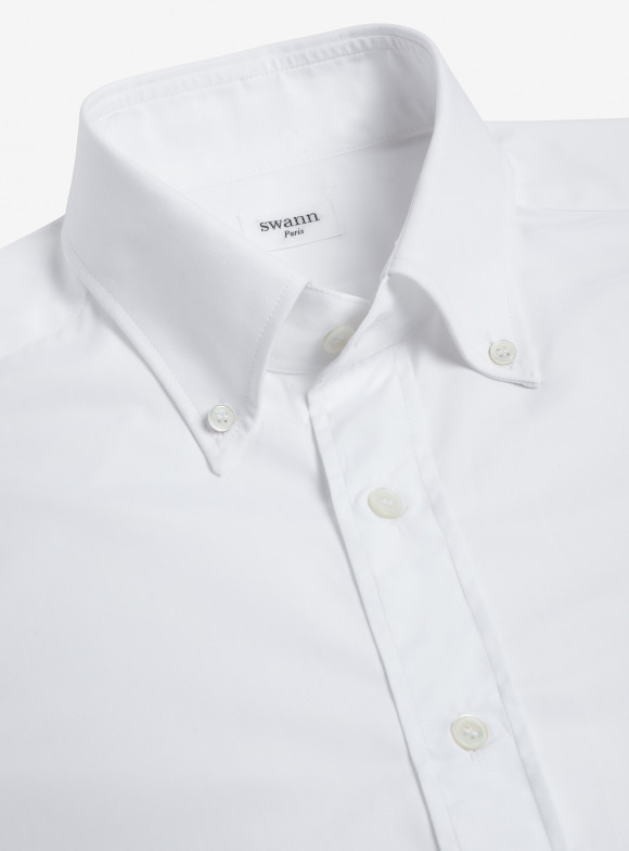 Shirt Poplin Plain White