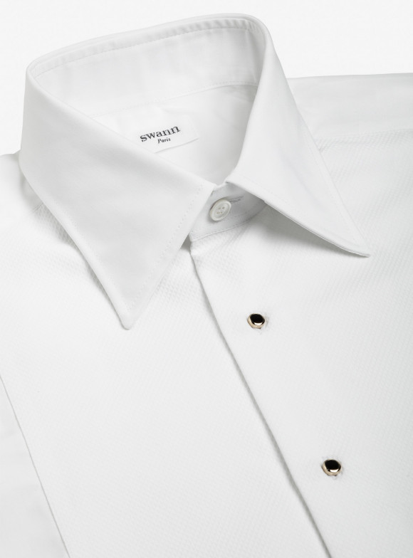 Shirt Poplin Plain White