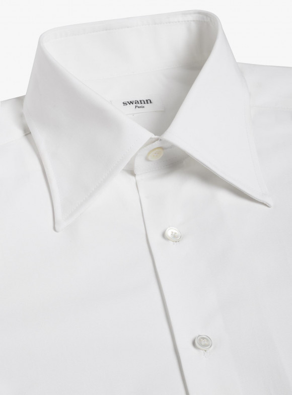 Plain White Poplin Shirt