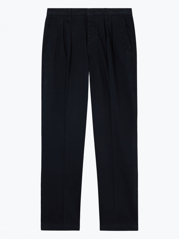 Navy Chino with Pleats