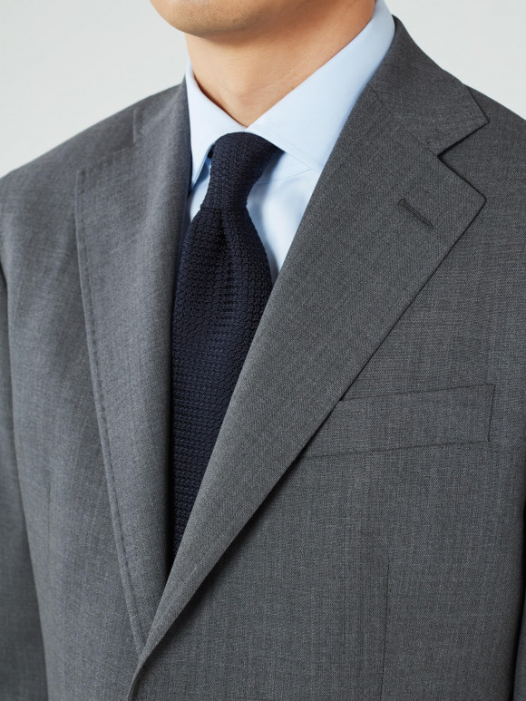 Classic Unlined Grey Suit
