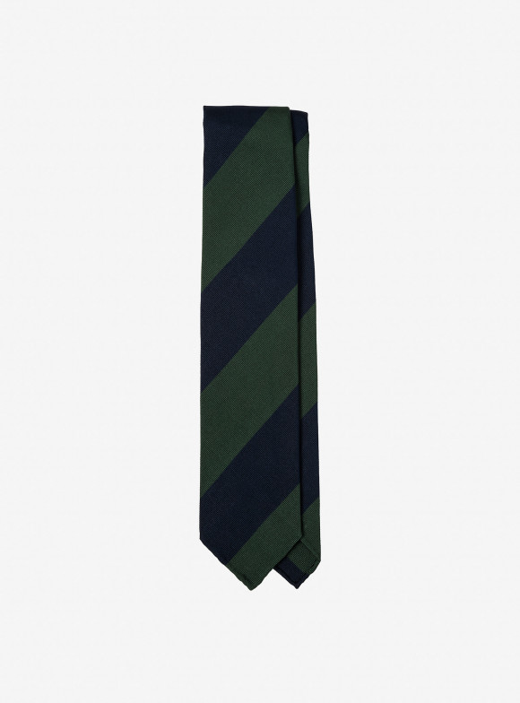 Gold and Navy Regimental Tie