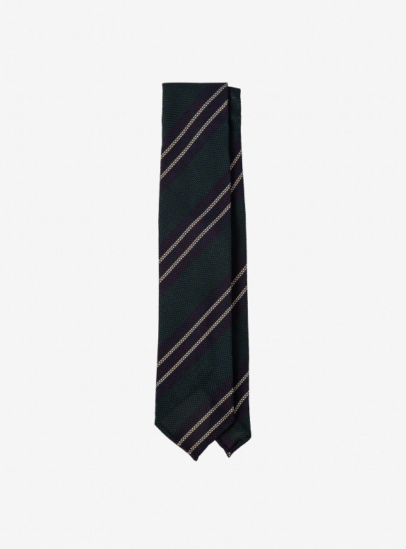 Purple and Navy Regimental Tie