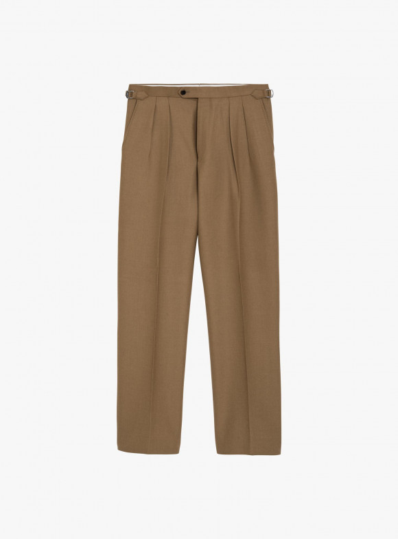 Camel Flannel Trousers
