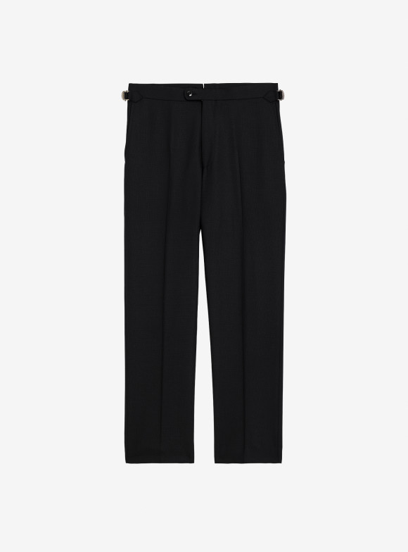 Black Wool Pants