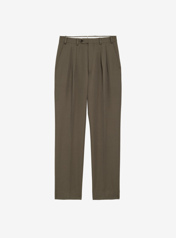 Wool Olive Pants