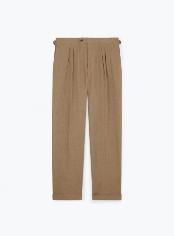 Taupe Linen Trousers