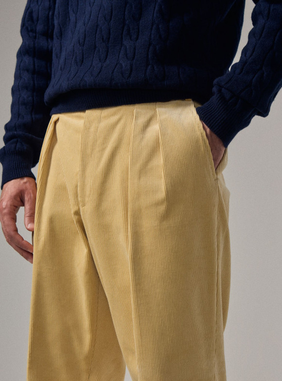 Beige Corduroy Trousers