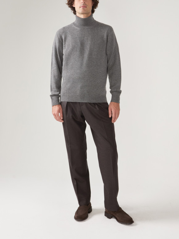 Medium Grey Roll Neck Pullover