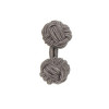 Knot Cufflink Dark Grey