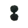 Knot Cufflink Black