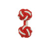 Knot Cufflink RedWhite