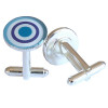 Cufflink Blue Target